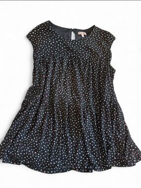 Juicy Couture Spotted Semi Peplum Tank Top